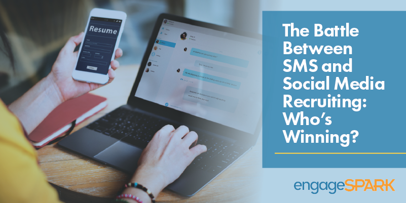 The Battle Between SMS and Social Media Recruiting: Who’s Winning?