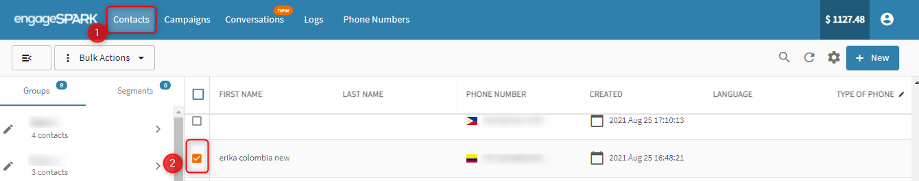 first and second step to delete