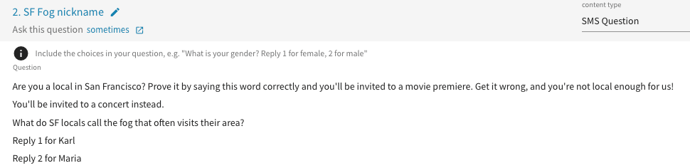 campaigns conditions