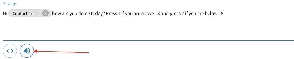 engageSPARK's text-to-speech (TTS) feature